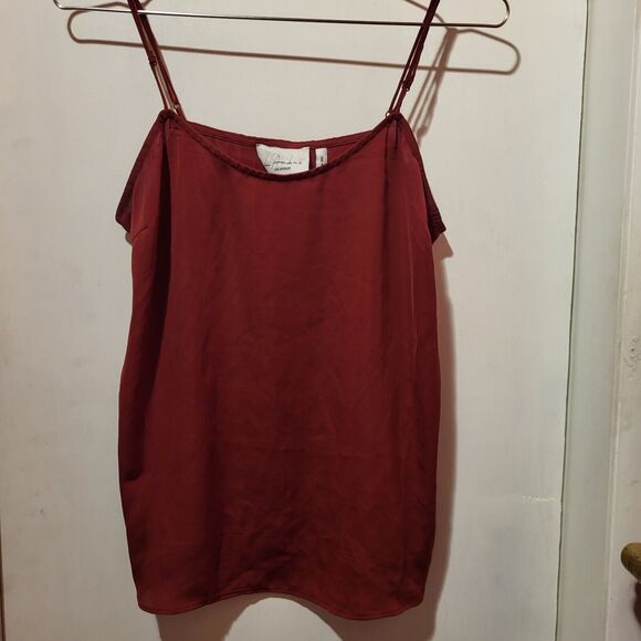 L'Academie Size M Red Spagetti Strap Tank - Picture 1 of 4